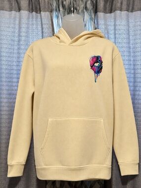 Cream Hooded Sweatshirt